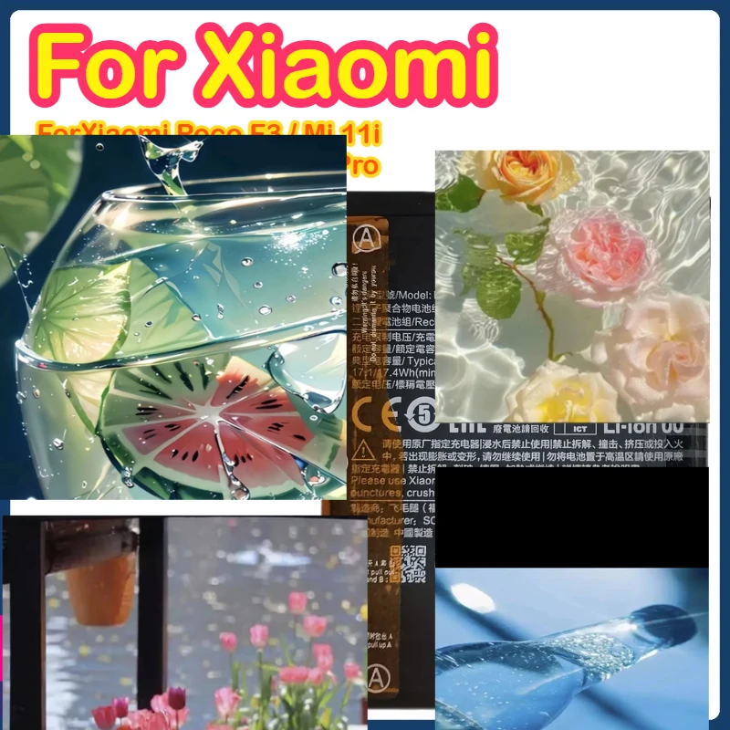 

BM4Y 4520mAh 3.87V Battery For Xiaomi Poco F3 Mi 11i Redmi K40 Pro K40Pro 4520mAh Battery Batteries Bateria Fast Ship BM4Y