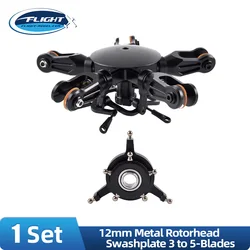 12mm Metal Rotorhead Swashplate 3-Blades 4-Blades 5-Blades for 700 and 800 Size RC Helicopter Rotor Heads Parts