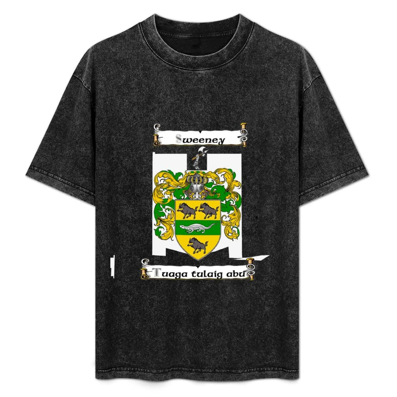 

Sweeney Family Crest and Motto T-Shirt custom t-shirts topping anime graphic t shirts mens fashion