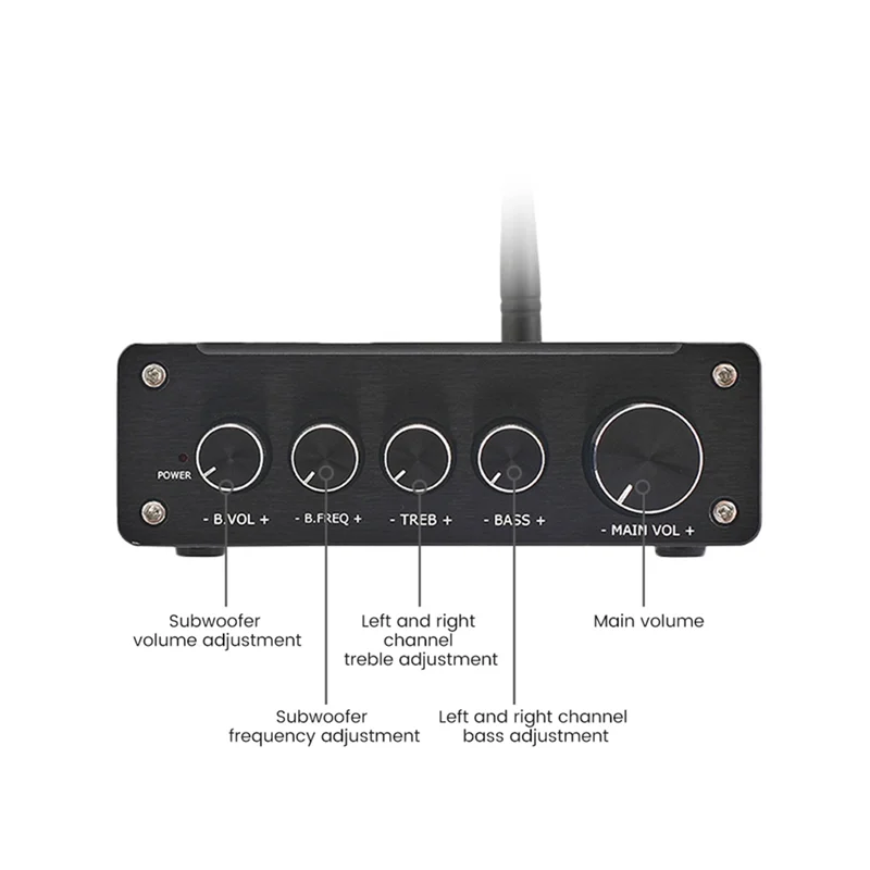 B92B-Power Amplifier PCM5102 Decoder 300Wx2+600W Amplificador Dual Chip Digital HIFI Amplifier Fever Grade