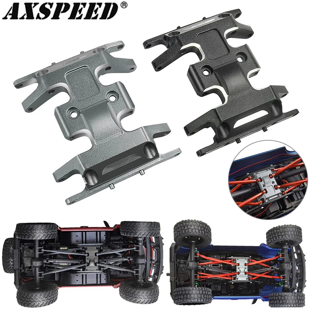 

AXSPEED Aliuminum Центральная скользящая пластина Трансмиссия крепление для 1/24 RC Гусеничный автомобиль осевой SCX24 Jeep JLU гладиаторные детали