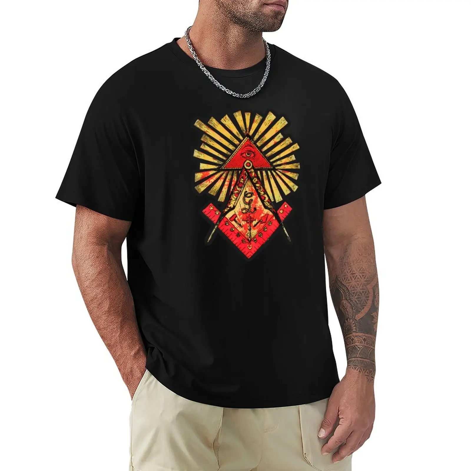 SYMBOLS OF MASONRY T-Shirt funny t shirts cotton T-Shirt