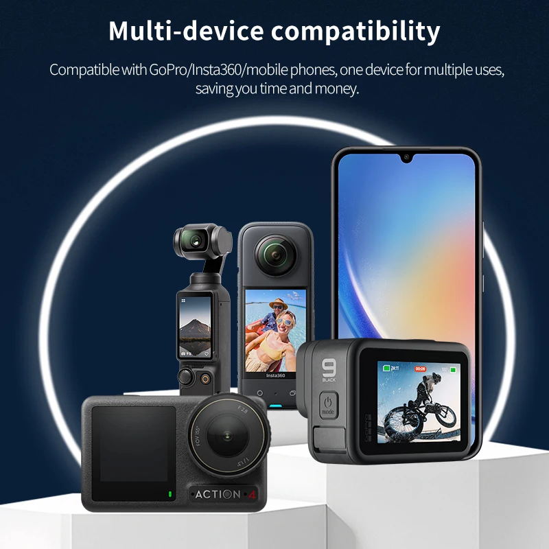 حامل ثلاثي مغناطيسي سريع الإصدار عصا سيلفي من سبائك الألومنيوم لـ DJI Pocket 3 Osmo 360 Action 5 Pro 4 Insta360 X5 ملحقات الكاميرا