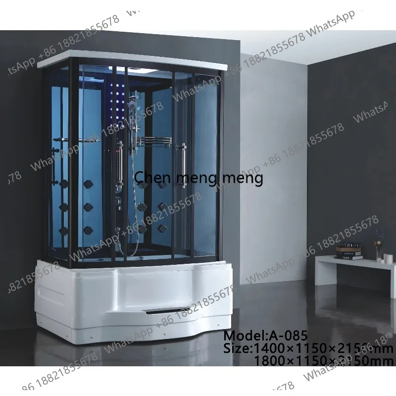 

Домашняя музыкальная душевая кабина с функцией паровой бани и стеклянными элементами класса люкс