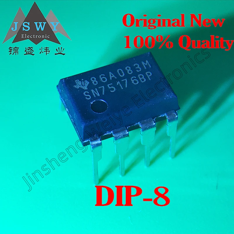 

(10/50 pieces) SN75176BP SN75176 DIP-8 Original authentic active component differential bus transceiver chip Spot delivery fast