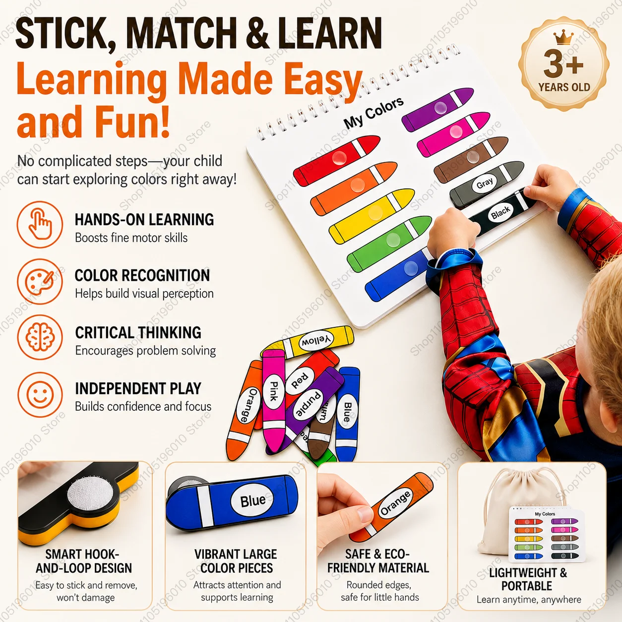 My Preschool Busy Book Preschool Learning Activities for Kids Education Workbook Activity Binder Learning Toys