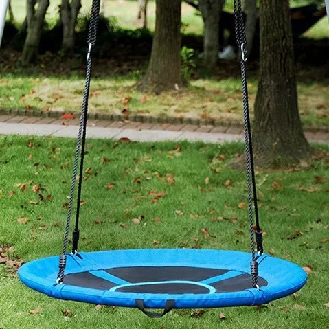 Hammock Swing, Outdoor Indoor Round Chair, Reinforced Single Seat for Camping, Home Use, 120kg Capacity