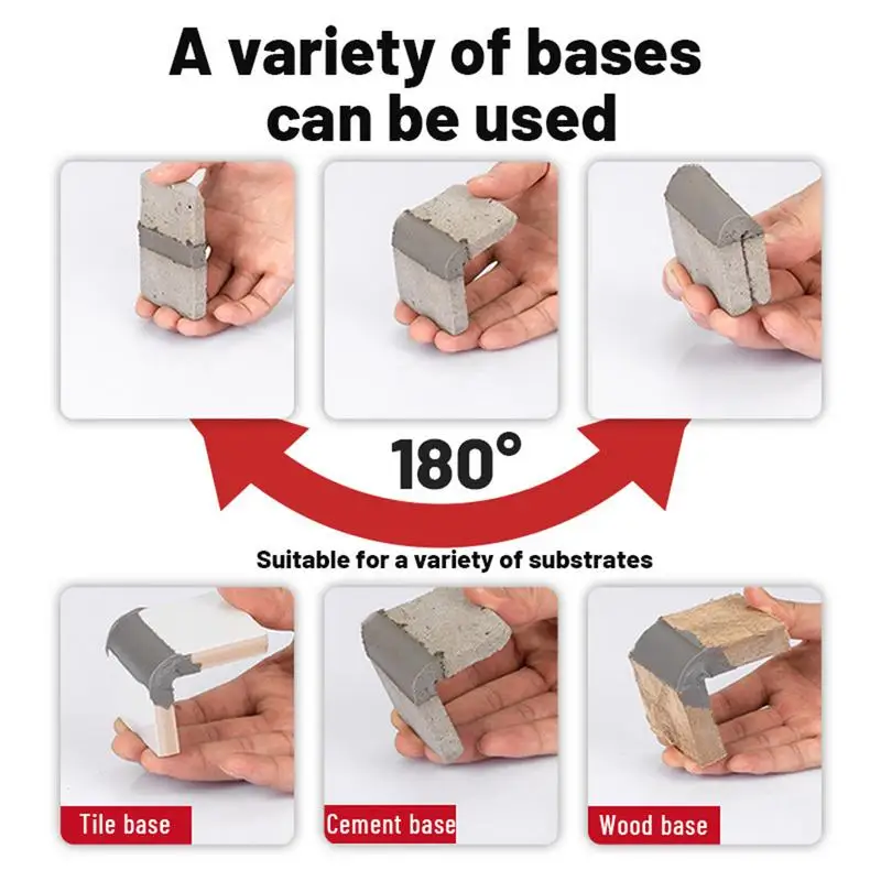 500ml Wypełniacz do Pęknięć Betonowych Wodoodporny Uszczelniacz Naprawczy Uszczelka Dachowa Uszczelnianie Cementowy Uszczelniacz do Pęknięć Kątowych Materiał do Uszczelniania