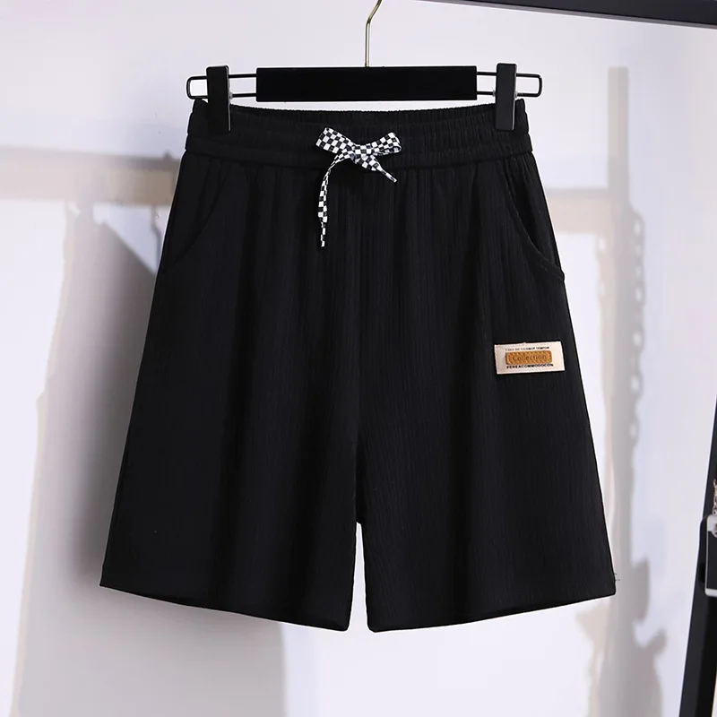 100/150kg Big Size Women Clothing Women Cargo Pants Summer High Waist Casual Loose Cropped Pants Women Shorts 6XL 7XL