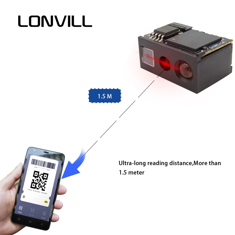 เครื่องอ่านบาร์โค้ดแบบฝังในตัว ราคาโรงงาน โมดูลเครื่องอ่านบาร์โค้ด USB TTL