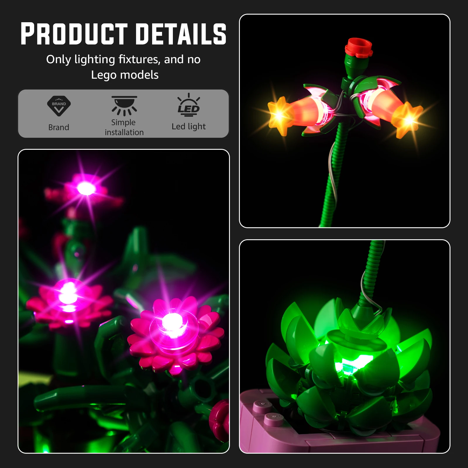 

LED Lighting Set Suitable for LEGO Rocking Plants 11506 Building Blocks