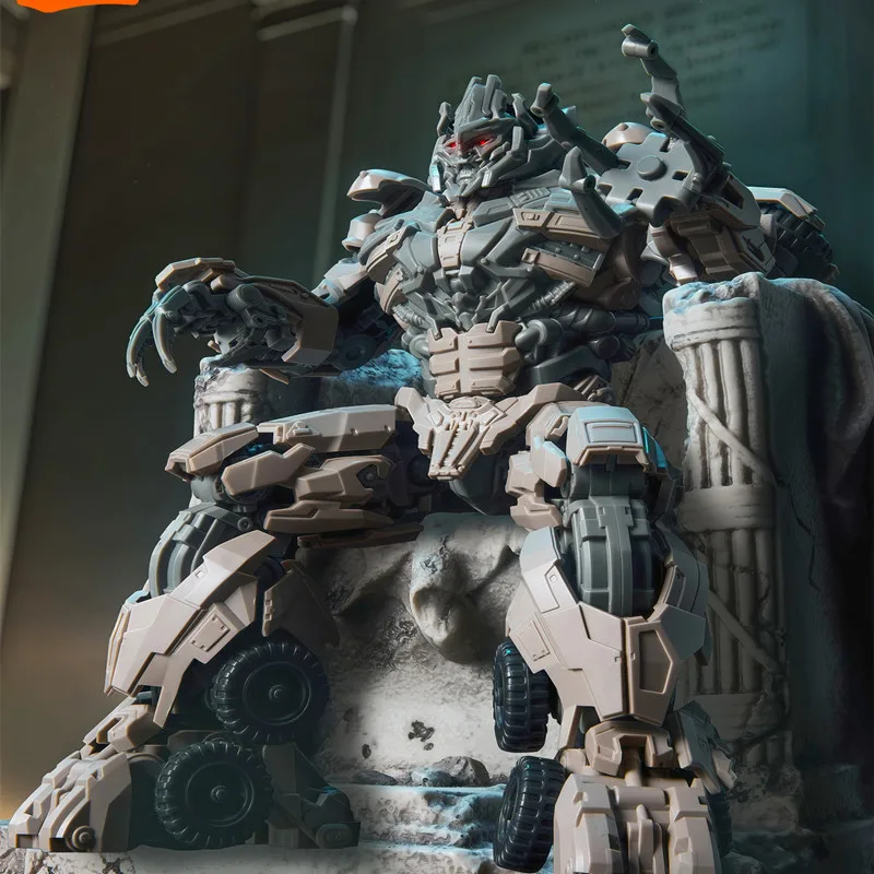 BLOKEES Transformação filme 3 Megatron Bumblebee Action Figure Modelo Brinquedos montados Robô Ornamento de mesa Presentes de Natal