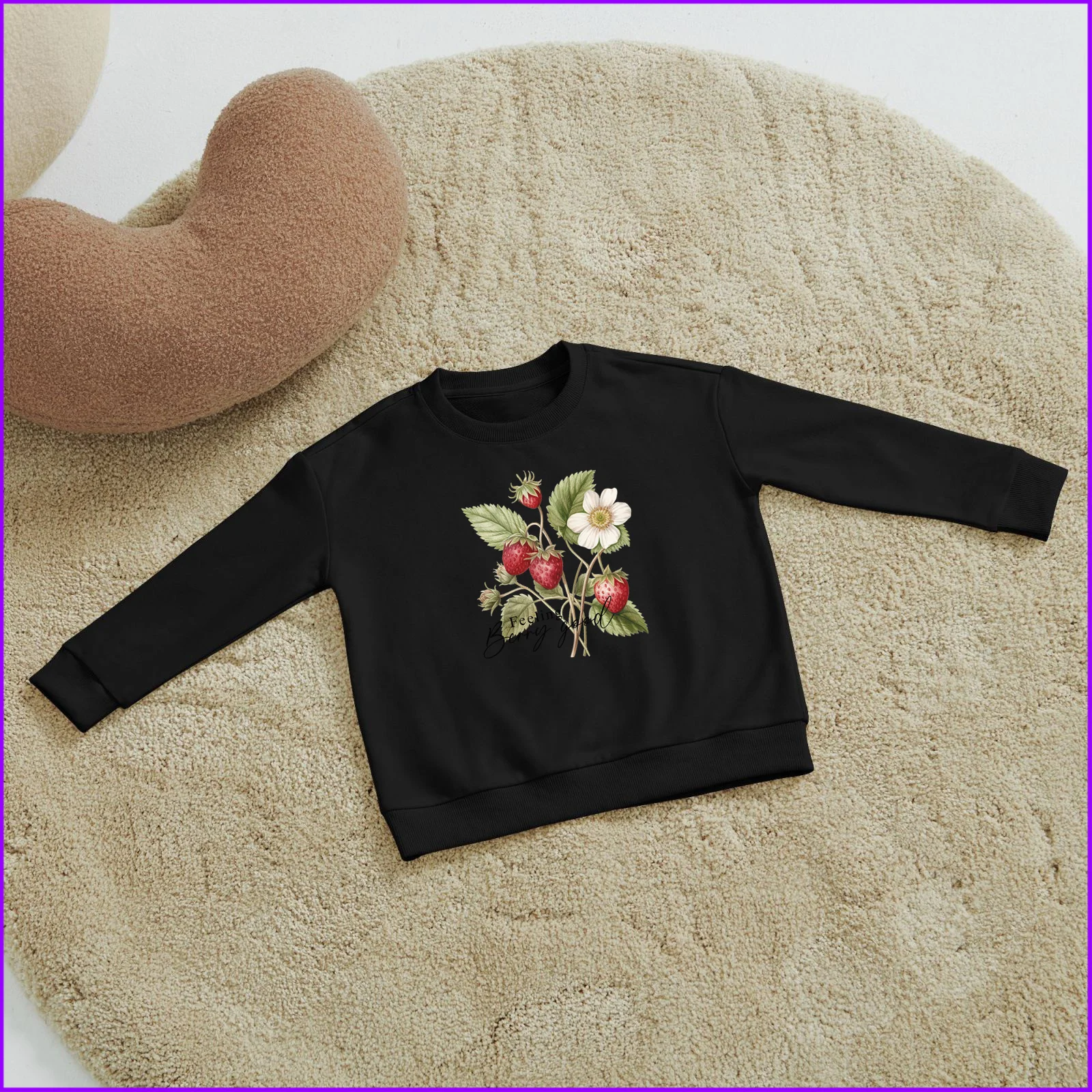 Feeling Berry Good Strawberry Fruit Flower Yhb198 Kids Boys Girls Hoodies Sweatshirts Luxury Pink Chile Cosplay Letter Fashion