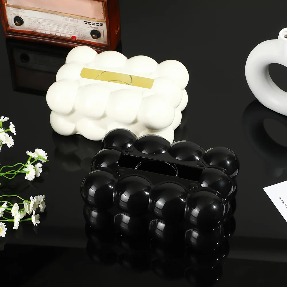 Modern Acrylic Spherical Tissue Box Table Table Extractor Tissue Box Desktop Napkin Storage Home Decor Dining Room Tissue Holder