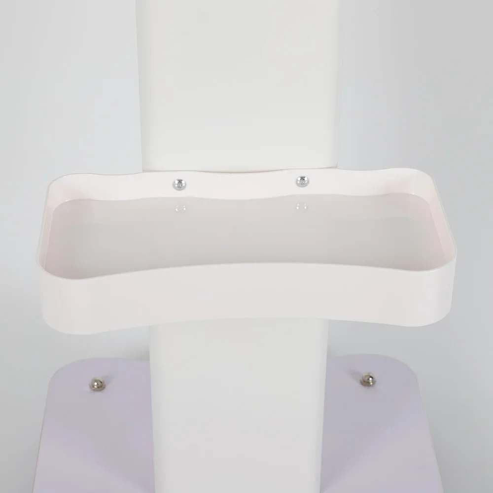 عربة صالون ذات سعة تحميل عالية وعجلات ناعمة وإطار معدني خشبي متين لأدوات ومستلزمات التجميل