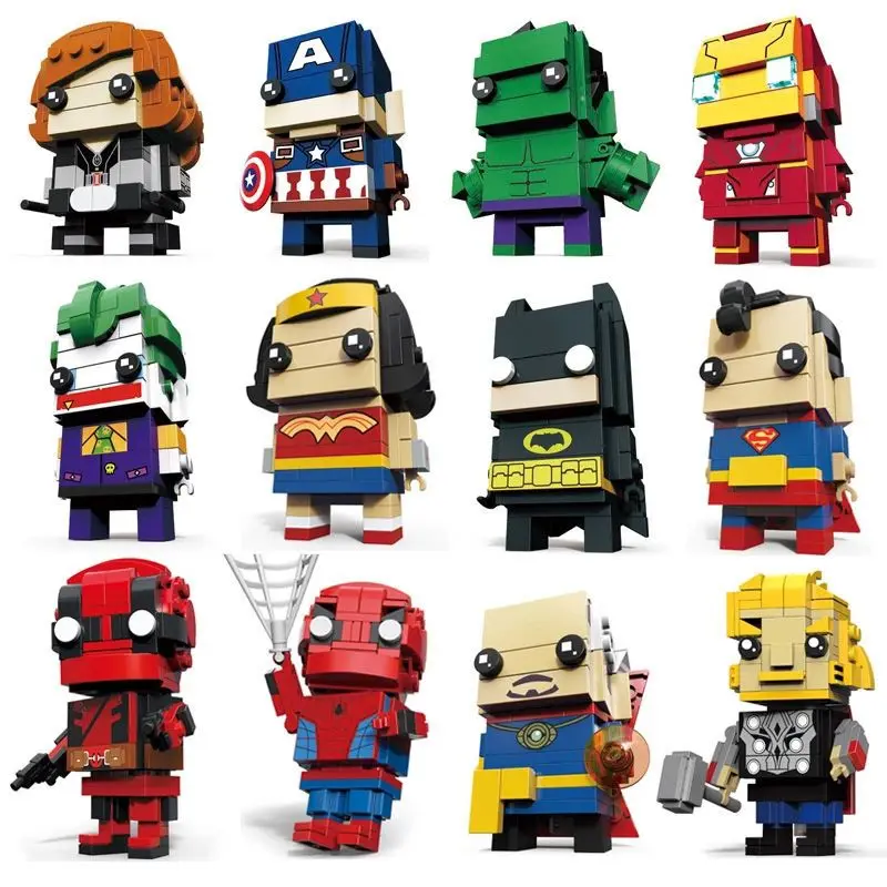 Décennie s de construction Marvel Avengers pour enfants, jouet personnalisé et créatif, services.com America, Iron Man, cadeau de Noël