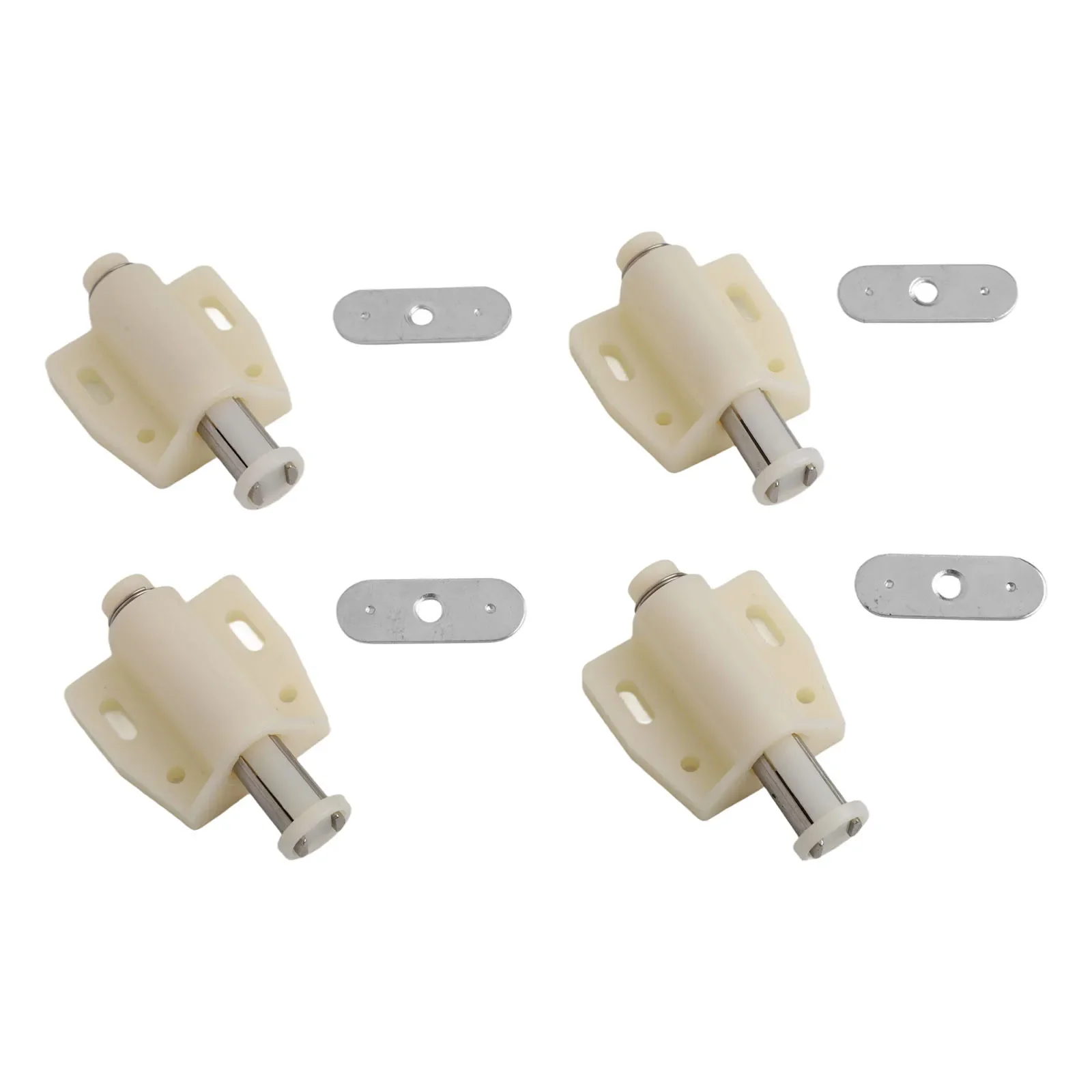 Push To Open Touch Latch ABS Easy To Use Parts White/Black Accessories Cabinet Doors Cupboard Drawer Wardrobes