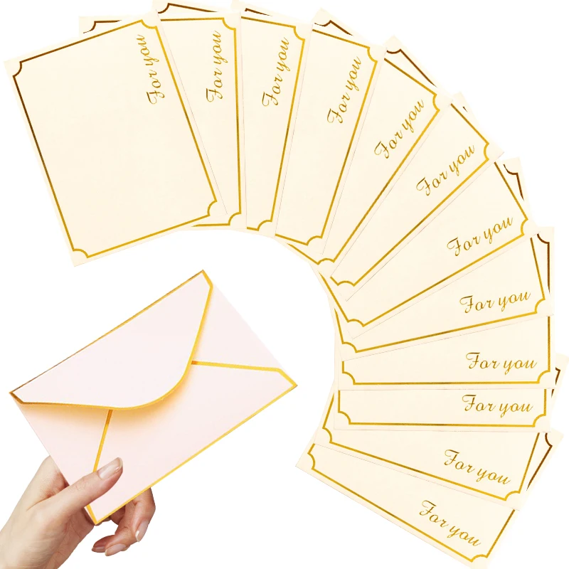 

Новый стиль, набор бронзовых конвертов, 5/10/15/20 шт., упаковка, день рождения, свадьба, фестиваль, товары для вечеринок, упаковка для хранения поздравительных открыток ZYF