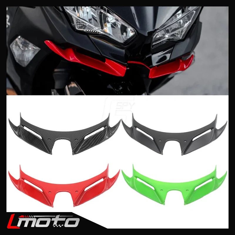

Ninja 400 Motocycle Front Wing Fairing Winglets Mouth Shell Cover Protection Guards For KAWASAKI Ninja250 NINJA400 2018-2023