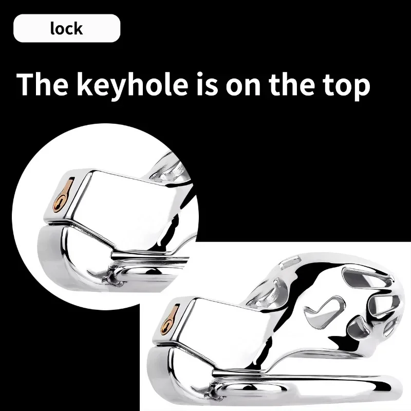 2023 New Cobra Chastity Cage Male Stainless Steel Erotic Urethral Lock Penis Bondage Abstinence Anti Cheating Adult Sex Toys 18+