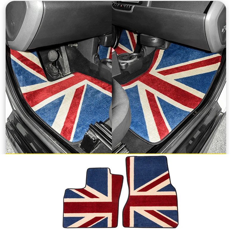 

Car British Style Carpet Floor MATS Antifouling For Mercedes Smart 451 453 Fortwo Forfour Car Accessories Interior Modification