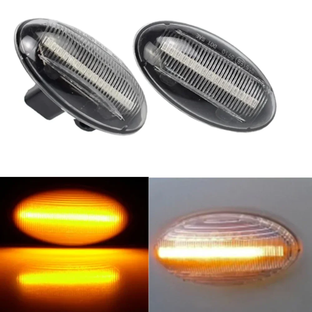 Dynamic Turn Lamp Side Marker Light For Peugeot 107 108 301 4007 607 For Citroen C-Crosser Elysee Berlingo Dispatch Xsara C1 C2