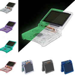 eXtremeRate IPS Ready Upgraded Clear Custom Replacement Housing Shell for Gameboy Advance SP GBA SP for Both IPS & Standard LCD
