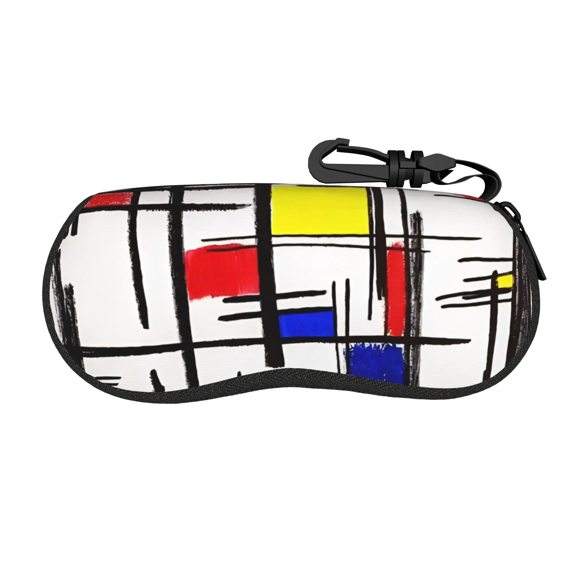 Piet Mondrian De Stijl Accessories Glasses Case for Girls New Zipper  Glasses Storage Box Protector Eyewear Container