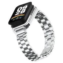 Strap for Mi Band 9 Active Metal Wristband With Case for Xiaomi Smart Band 9 Active Watch Stainless Steel Bracelet Accessories
