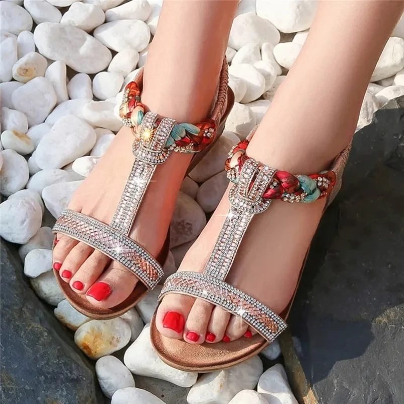 

Лето 2021, женские сандалии, новая обувь на высоком каблуке, серебряные туфли на танкетке, женские богемные туфли без кружевной платформы