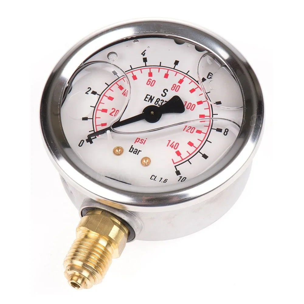 Manometer 0-10 bar 0-60bar 0-2500bar mit