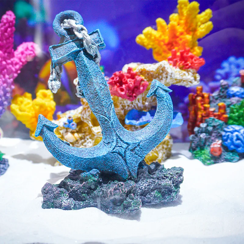 

Simulation Anchor Ornaments Fish Tank Landscape Aquarium Decor Fish and Shrimp Hiding Place Micro Landscape Fairy Garden Gift