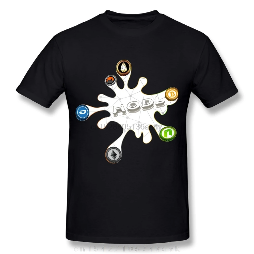 Streetwear mode homme ondulation crypto-monnaie T-shirt Ethereum Bitcoin Litecoin grand Design drôle qualité impression coton T-shirt