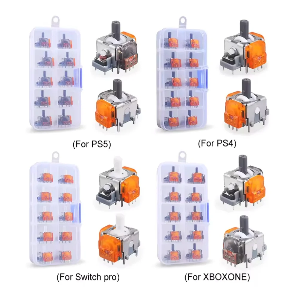 2-10 قطعة استبدال TMR تأثير عصا التحكم ثلاثية الأبعاد التناظرية عصا ل DualSense PS5 PS4 تحكم ل Xbox سلسلة X/S التبديل إصلاح أجزاء #2