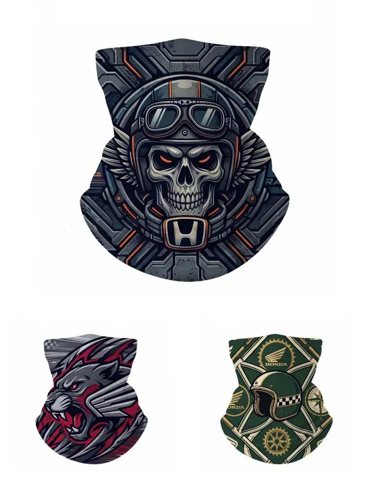 

FOR HONDA UPF50+ Ice Silk Neck Gaiter Full Face Mask Cycling Motorcycle Fishing Breathable Sun Protection Face Cover
