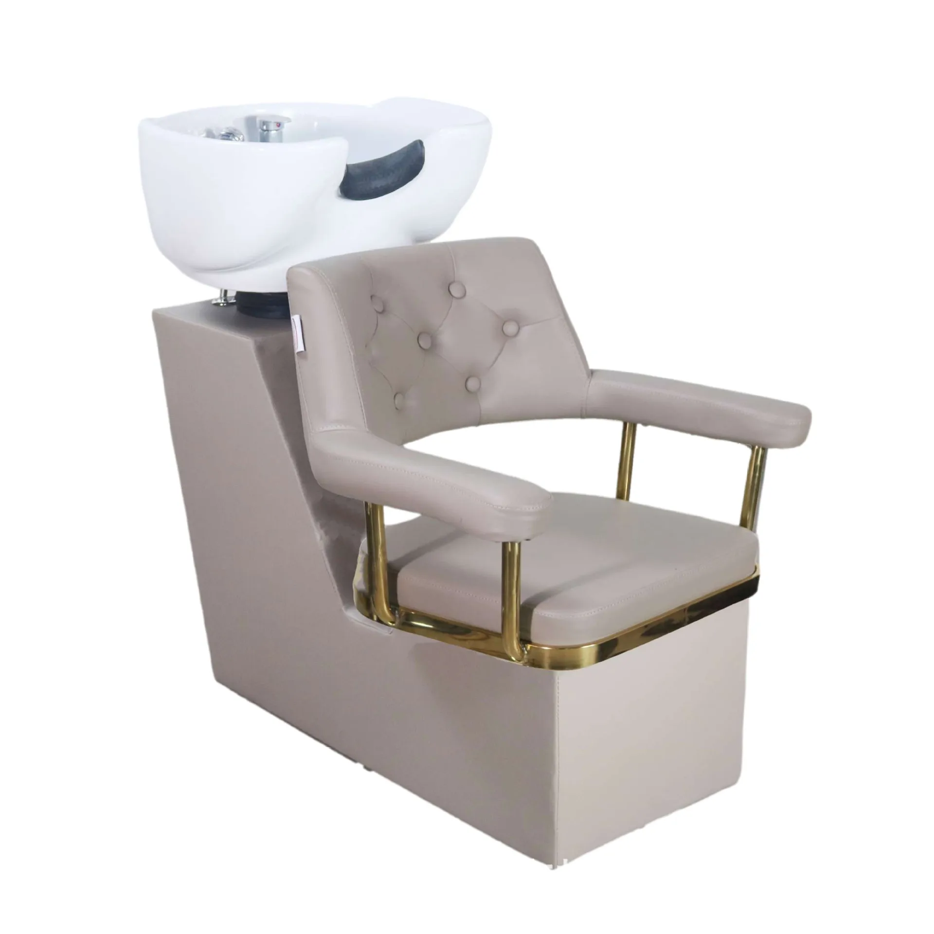 

Современная кровать для терапевтического шампуня из синтетической кожи для салона, ванной комнаты, отеля, умывальник для волос, кровать для шампуня