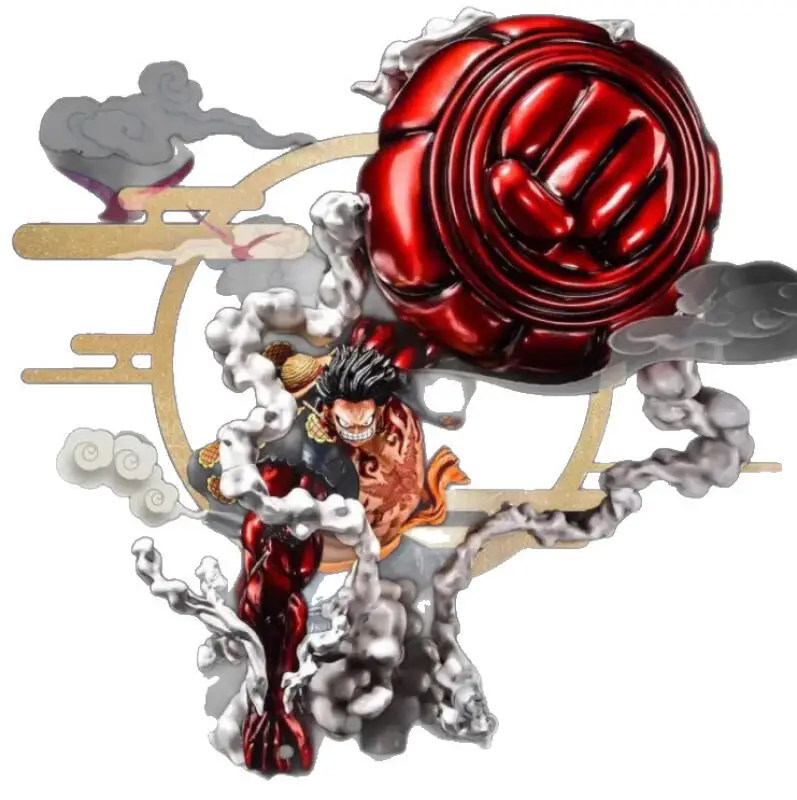 One Piece Monkey D Luffy Gear 4 Snake Man Bounce Man Large Statue Model Big Size Ornament Collectible Anime Figure Gift for Fans view 3