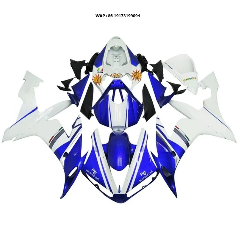 

Сине-белый пластиковый обвес с крышкой хвостовой части для YZF 1000 R1 2004-2006 (05)