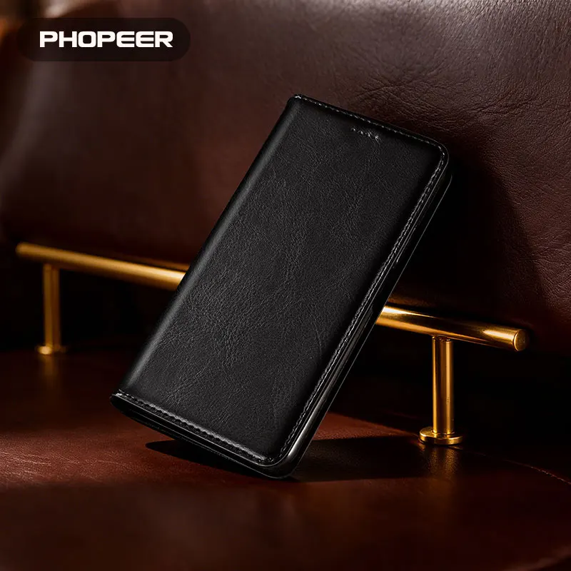 

Luxury Genuine Leather Case for iPhone X XS XR 7 8 Plus SE(2020) 6 6S 5 Max Magnetic Flip Card Holder Wallet Case Horse Pattern