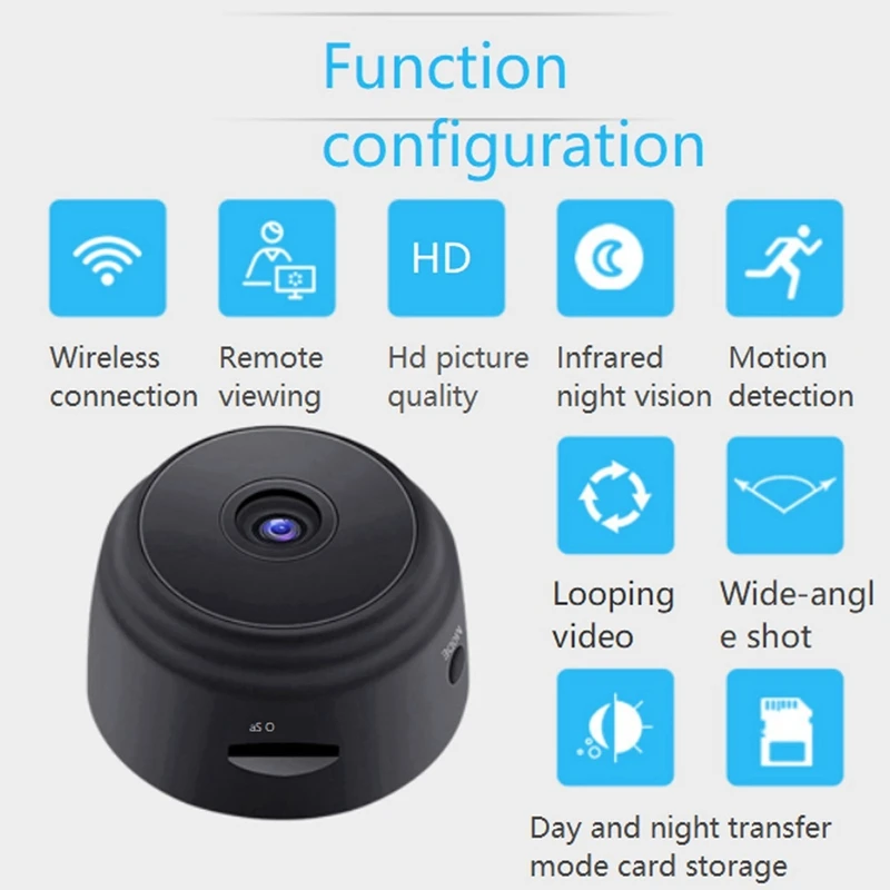 ABFT-3X A9 Mini cámara Wifi 1080P HD VERSIÓN NOCTURNA Mini grabadora de voz Mini videocámaras inalámbricas videovigilancia