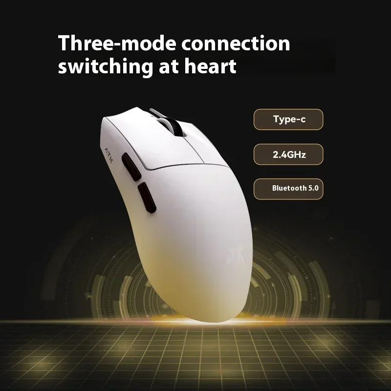 Atk X1 Pro Max Mouse X1 Ultra 3 Mode Wireless Bluetooth Mouse Paw3950/Ultra 8k Mouse Lightweight 49g Fps Office Gamer Gift