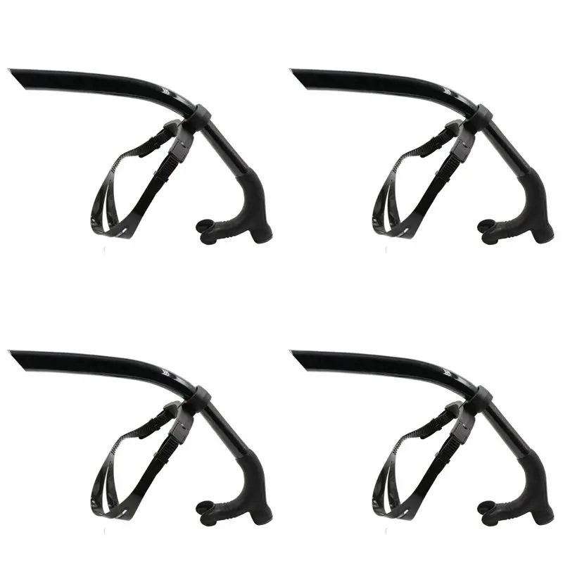 

HOTB72A 4X Silicone Swimming Front Breathing Tube Diving Training Adults Snorkel Diving Tube Swimming Scuba Diving,Black