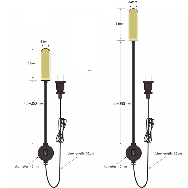 PZHI-Sewing Machine Light 6W COB Sewing Lighting For Workbench Lathe Drill Press Flexible Arm Work Lamp