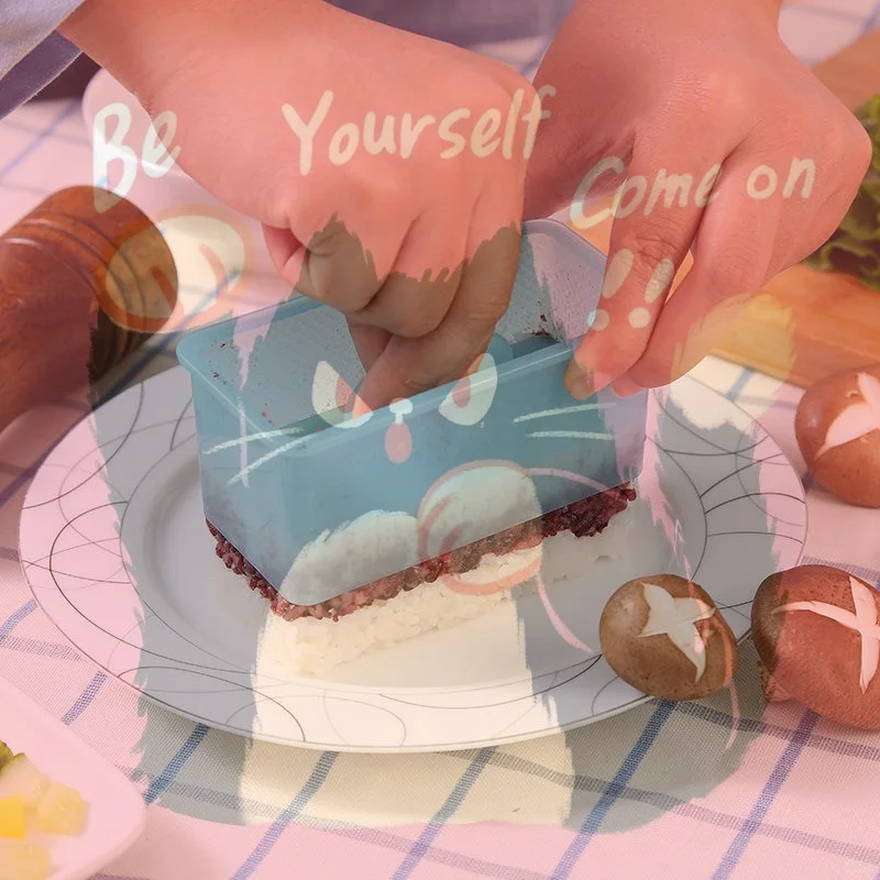 Набор из 9 форм для суши с антипригарным покрытием: треугольный пресс для онигири и машина для приготовления бенто — инструмент для рисовых шариков своими руками без BPA Набор из 9 форм для суши с антипригарным покрытием: треугольный пресс для онигири и машина для приготовления бенто — инструмент для рисовых шариков своими руками без BPA