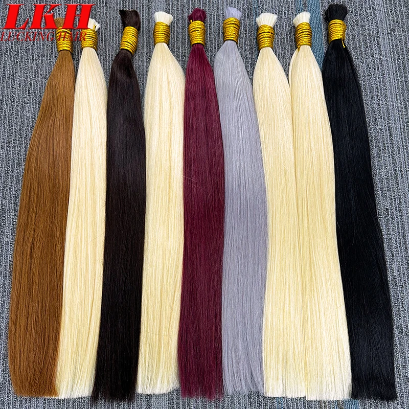 

Natural Original Vietnamese Raw Straight Bundles Braiding Human Hair Bundles 100% Unprocessed No Weft Human Hair Bulk Extensions