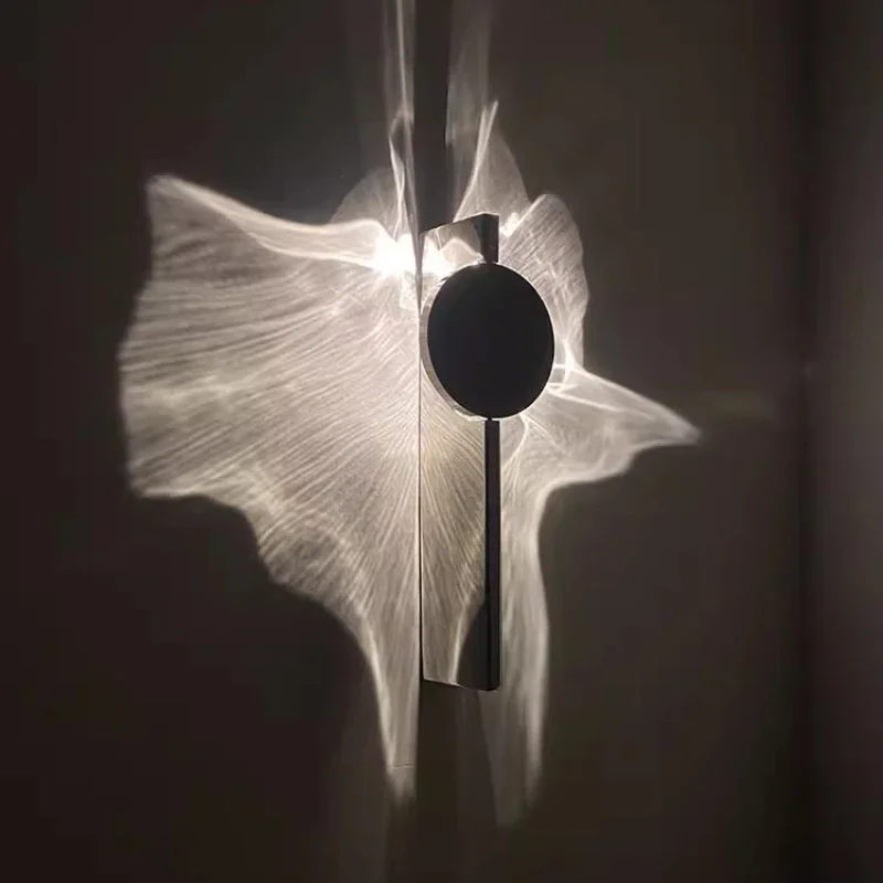 Postmodern Rotatable Creative Water Ripple Entrance Background Wall Light Bedroom Bedside Living Room Atmosphere Light