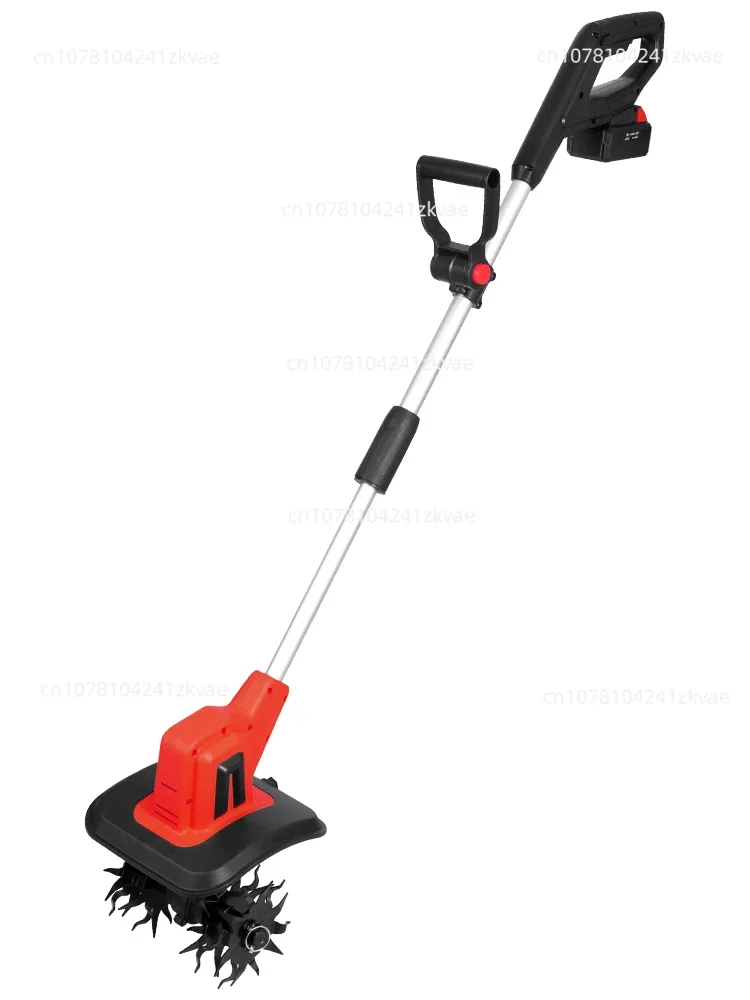 Handheld Lithium Battery Micro Tiller, Weeding and Loosening Artifact, Small Tiller Plower Electric Hoe Rotary Tiller