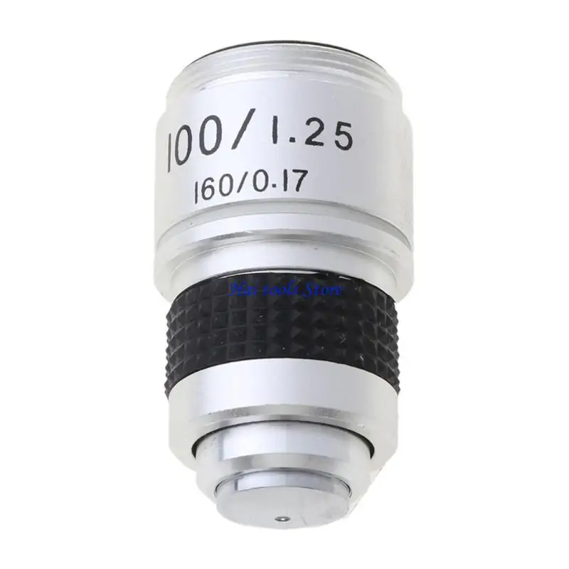 X37E Compact 4X 10X 40X 100X Microscope Objective Lens Achromatic Objective Lab Parts