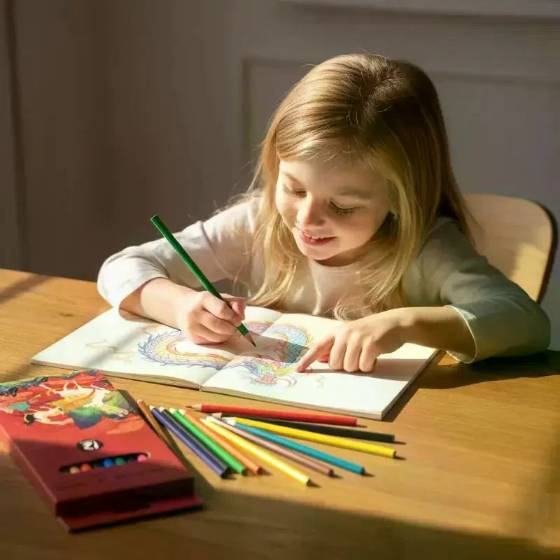 

Профессиональный набор цветных карандашей на масляной основе: прочные карандаши с мягким грифелем для детализированного рисования портретов и пейзажей