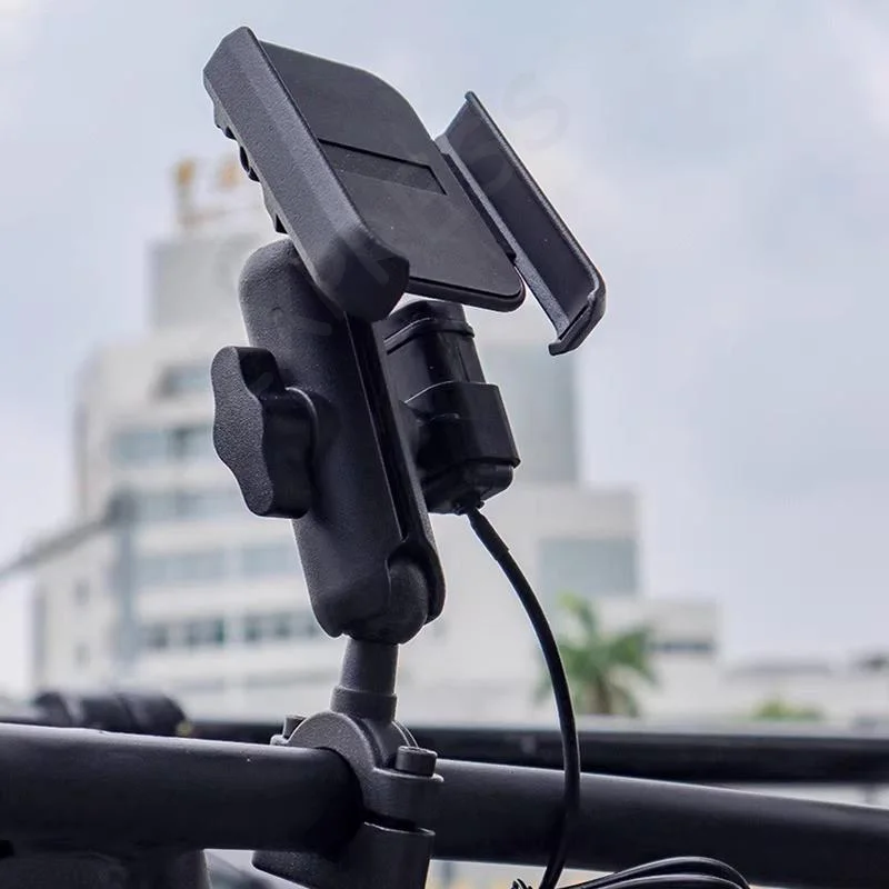 New Motorcycle Bicycle Phone Holder Gps Bracket Cellphone Stand Moto Rearview Mirror Handlebar Mount Compatible For